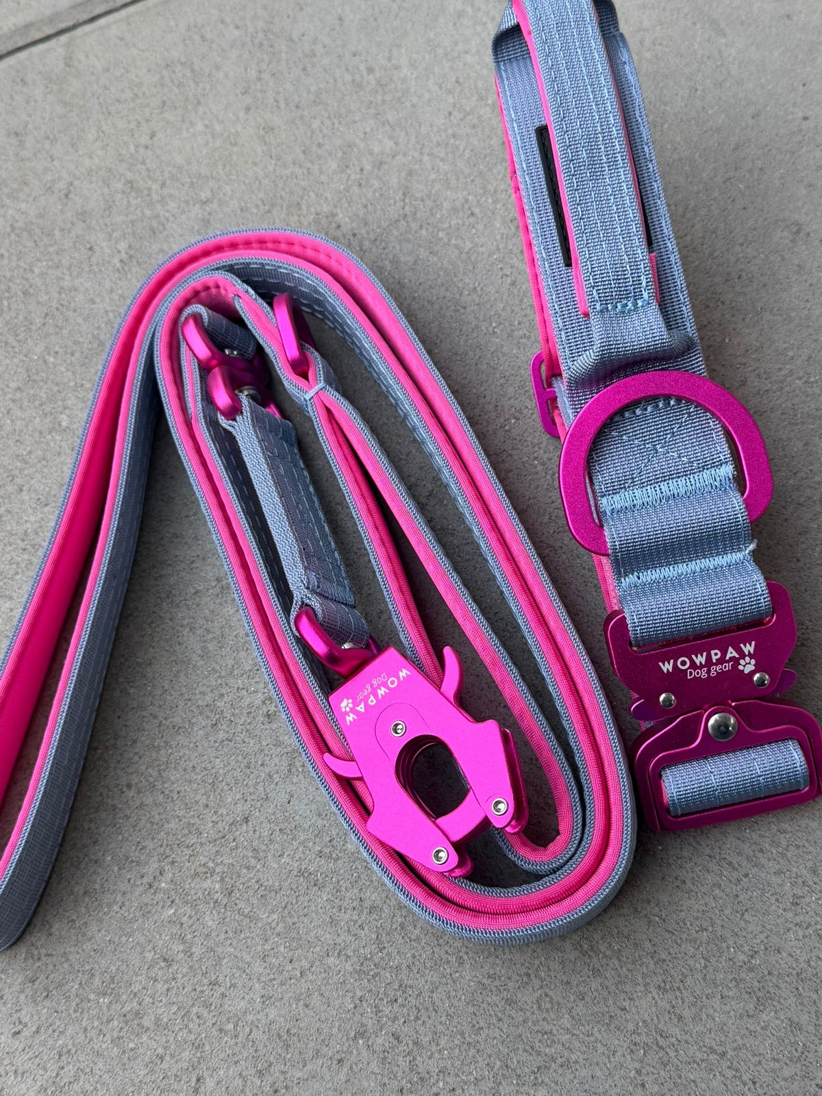 Taktisches Hundehalsband ULTRA LIGHT 3,8cm Blue Purple Edition M