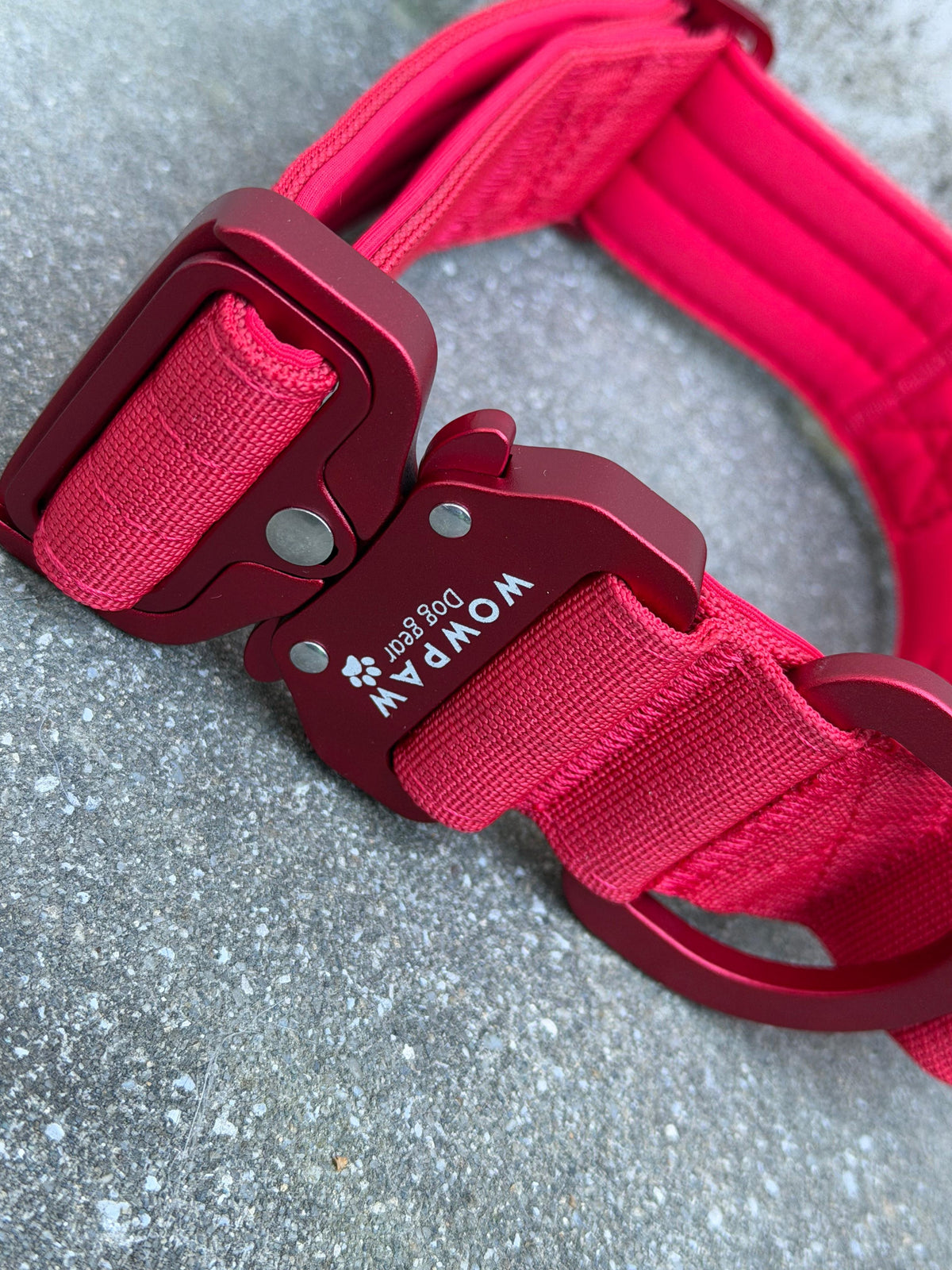 Taktisches Hundehalsband ULTRA LIGHT 3,8cm Red Edition L