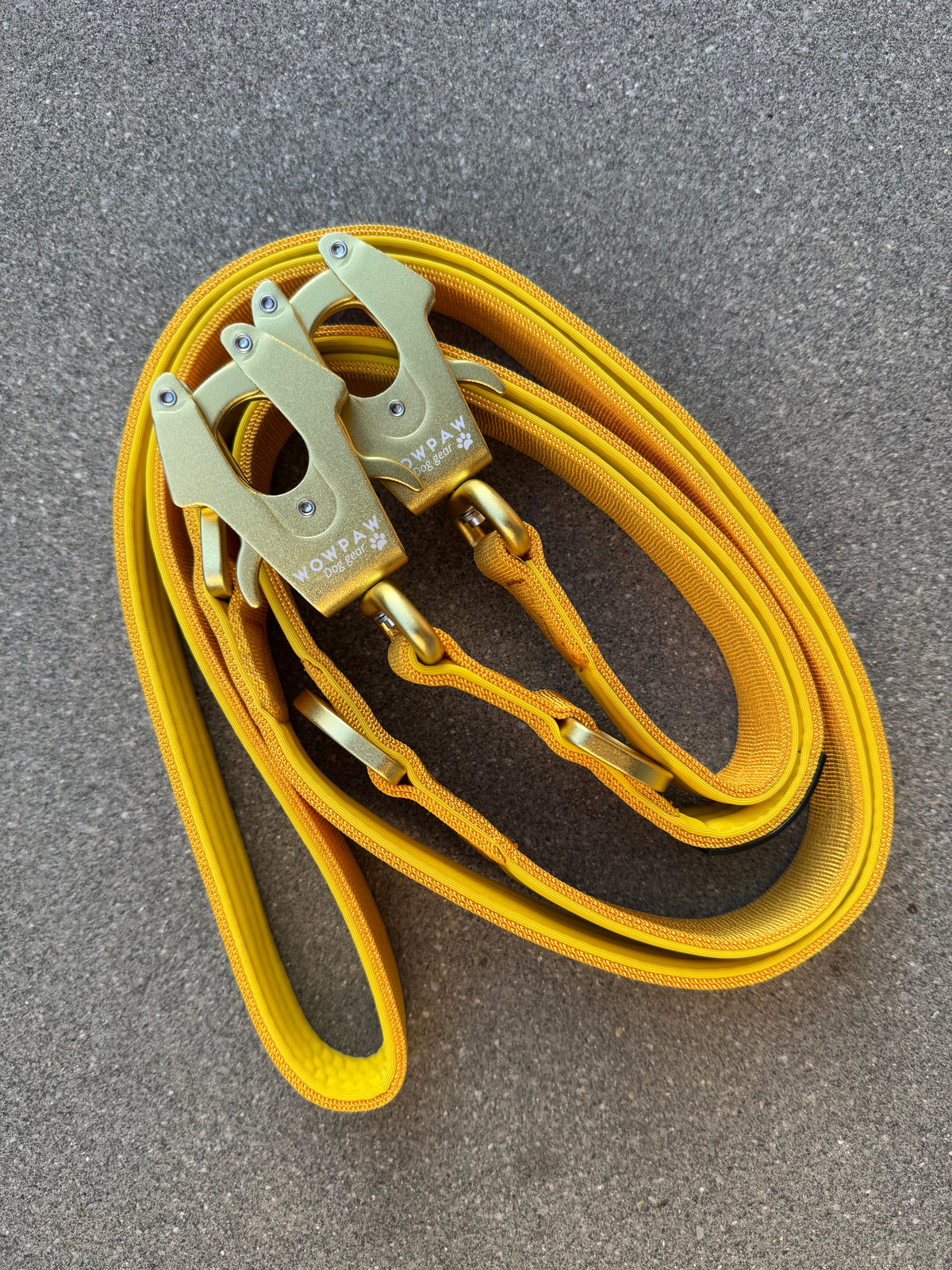 Taktische Hundeleine ULTRA LIGHT Yellow Edition, Länge 2m verstellbar