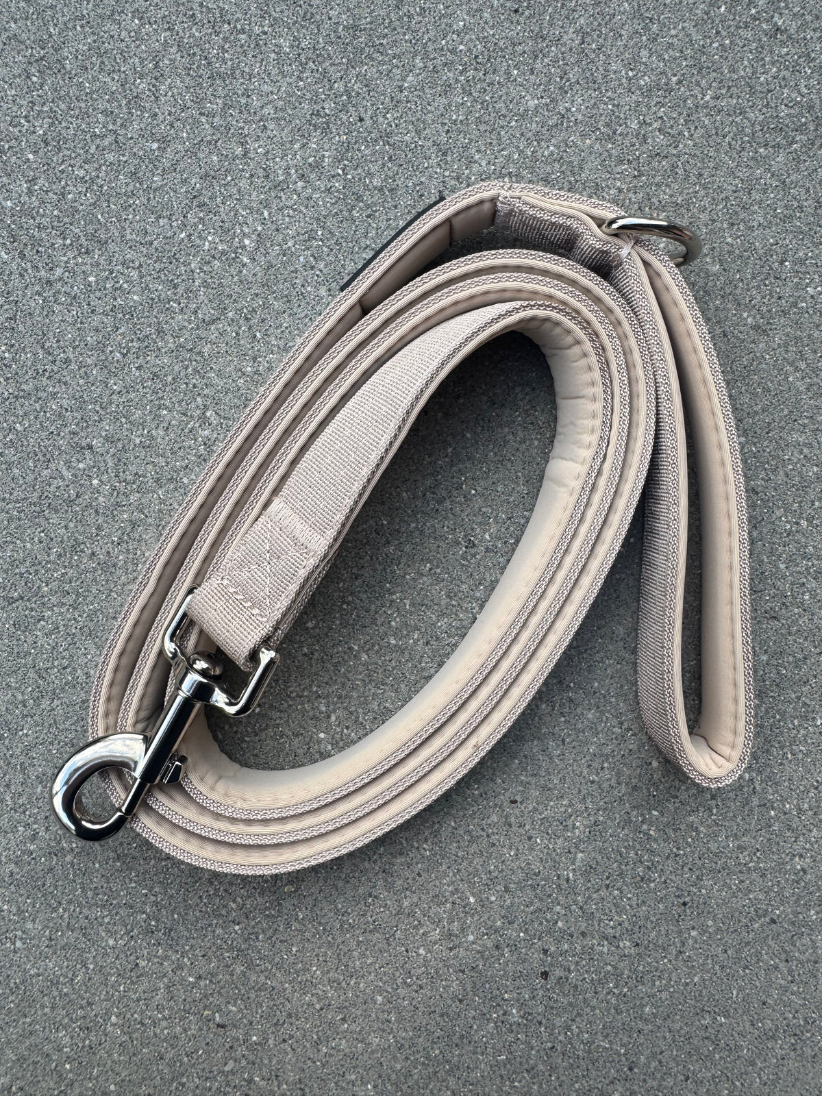 Basic Hundeleine Beige-Silber Edition 1,8m