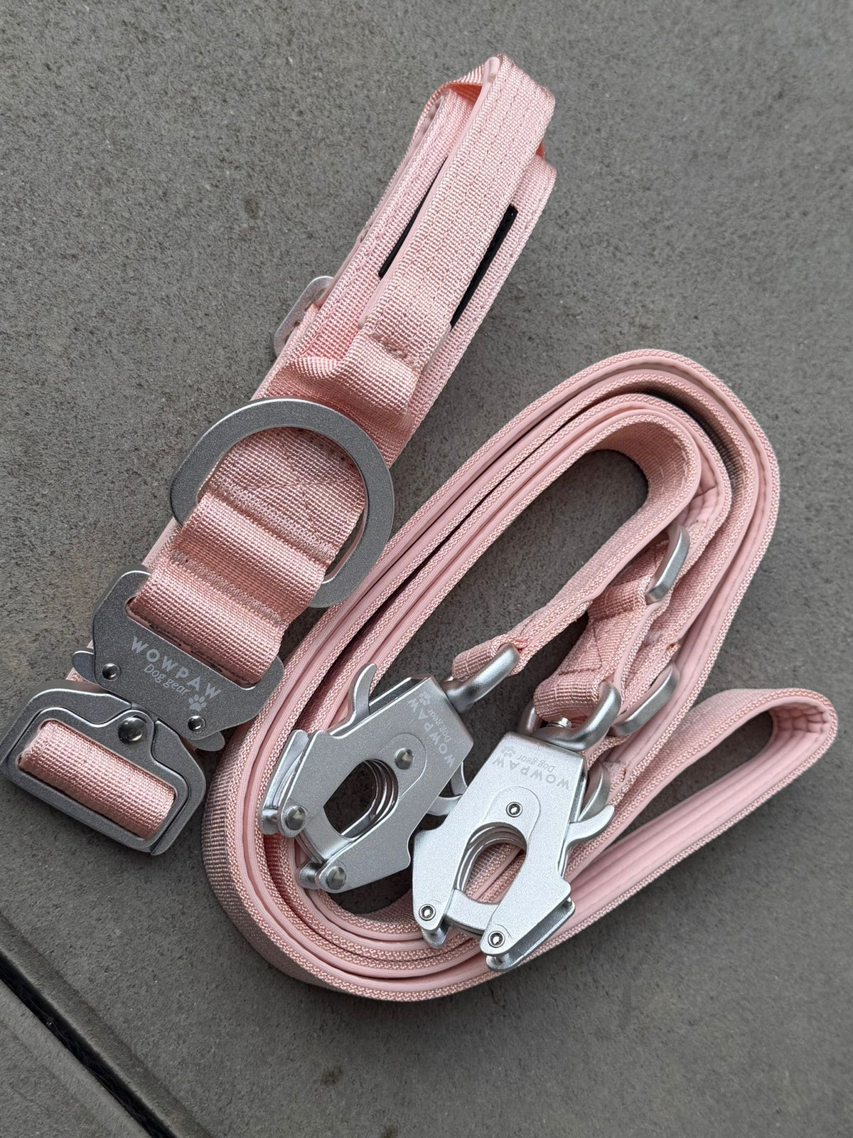 Taktisches Hundehalsband ULTRA LIGHT 3,8cm Peach Edition M