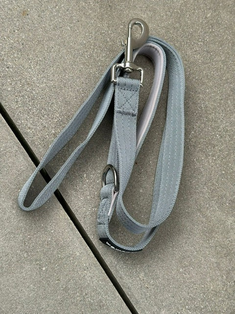 Guinzaglio standard per cani M, lunghezza 1,5m, grigio