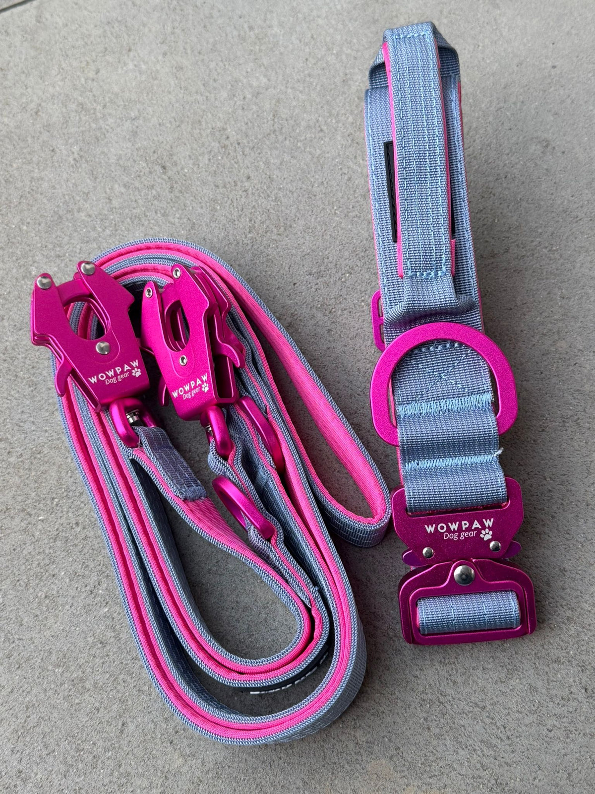 Taktisches Hundehalsband ULTRA LIGHT 3,8cm Blue Purple Edition M