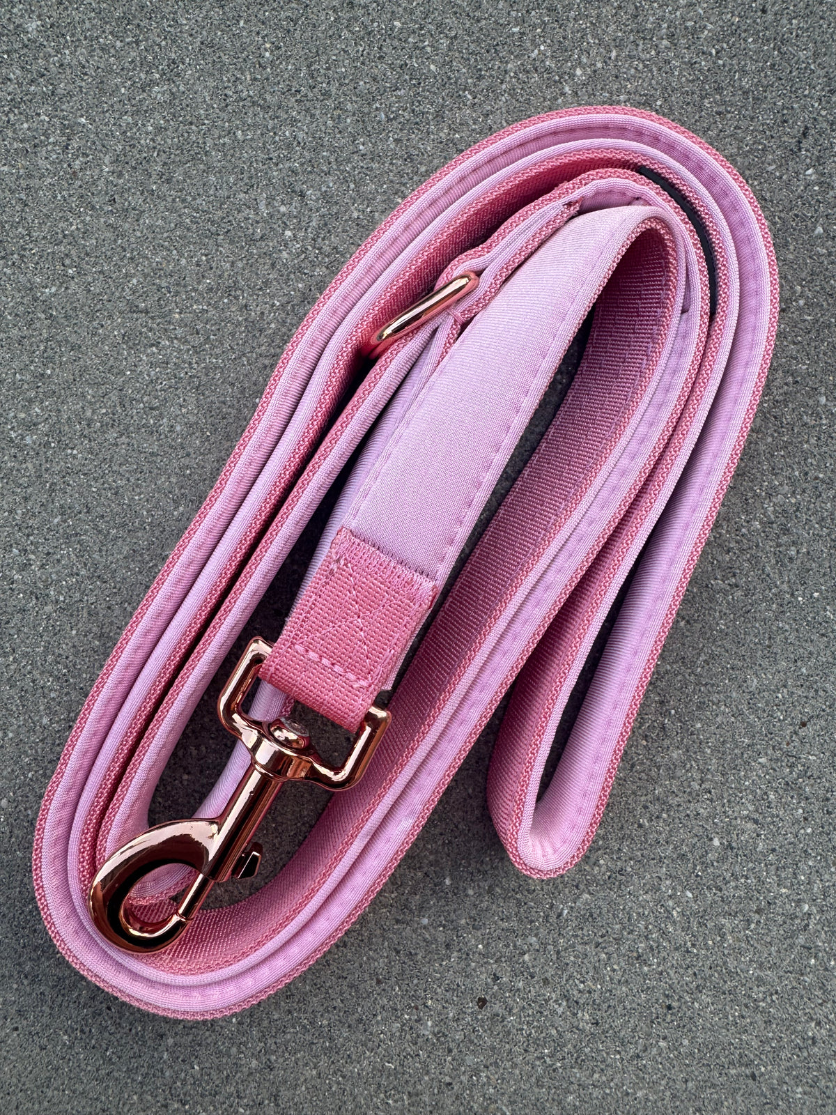 Basic Hundeleine Rosa-Roségold Edition 1,8m