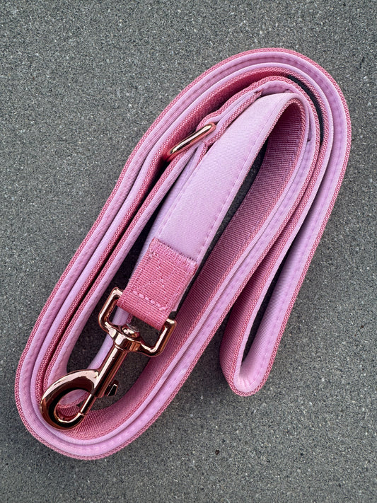 Basic Hundeleine Rosa-Roségold Edition 1,8m