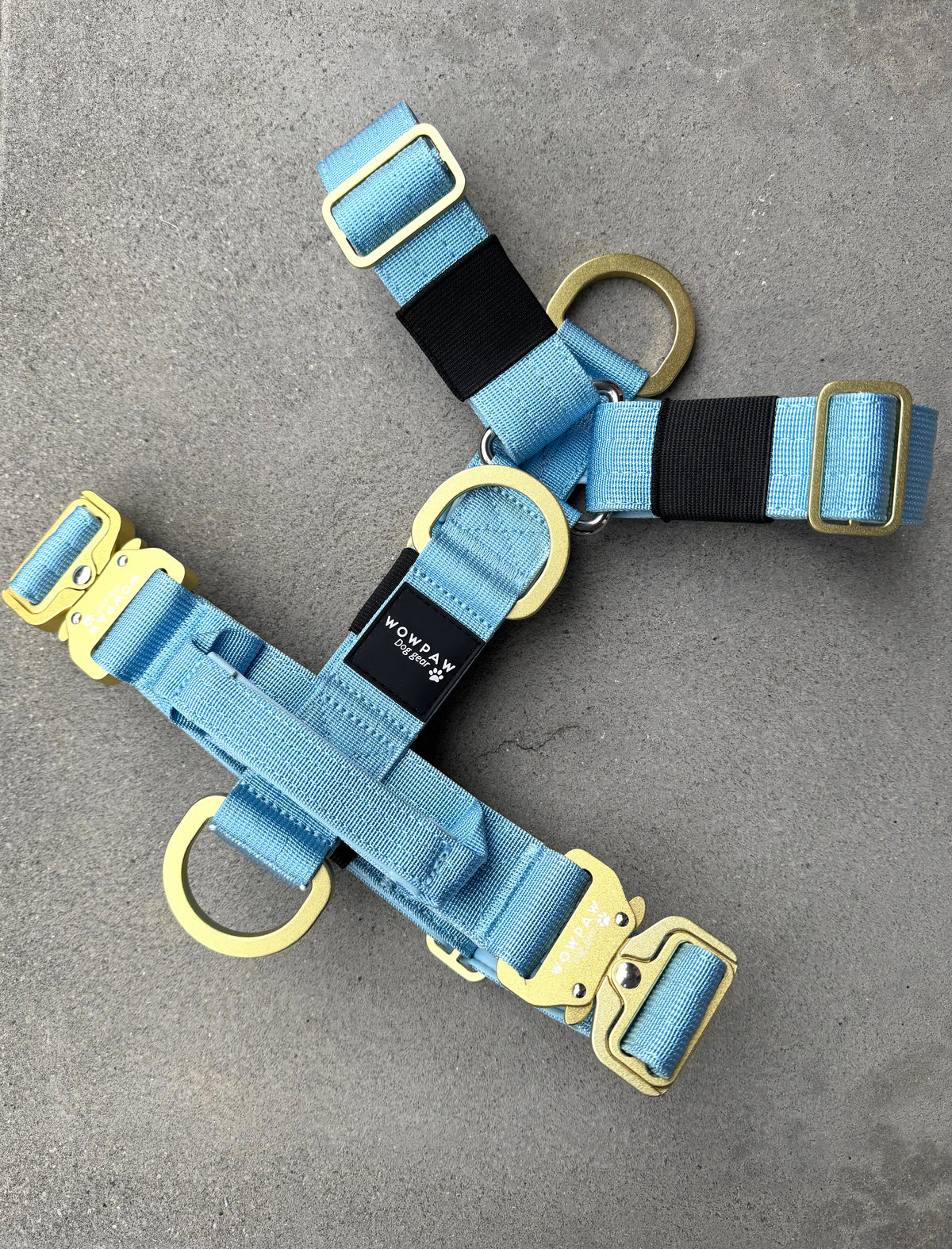 Hochwertiges Hundegeschirr M Sky Blue Edition