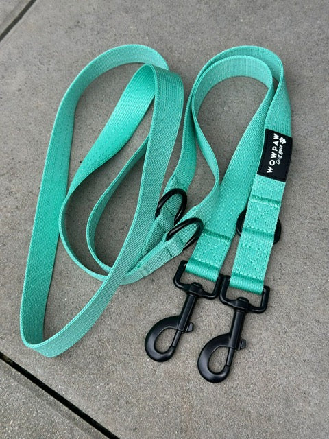 Guinzaglio standard per cani S regolabile, lunghezza 2m, menta