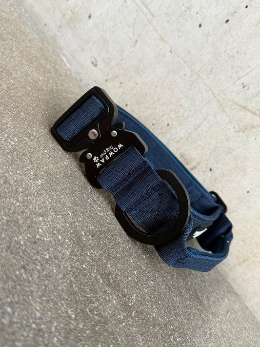 Collare tattico per cani ULTRA LIGHT 3,8cm, edizione Blu navy, S