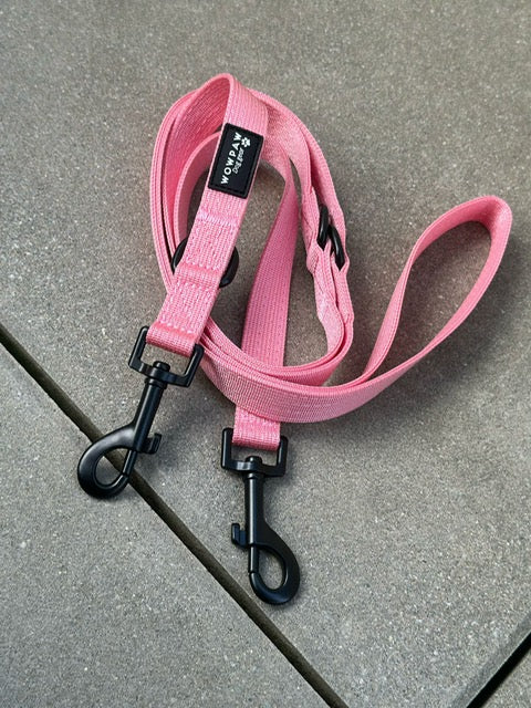 Guinzaglio standard per cani S regolabile, lunghezza 2m, rosa