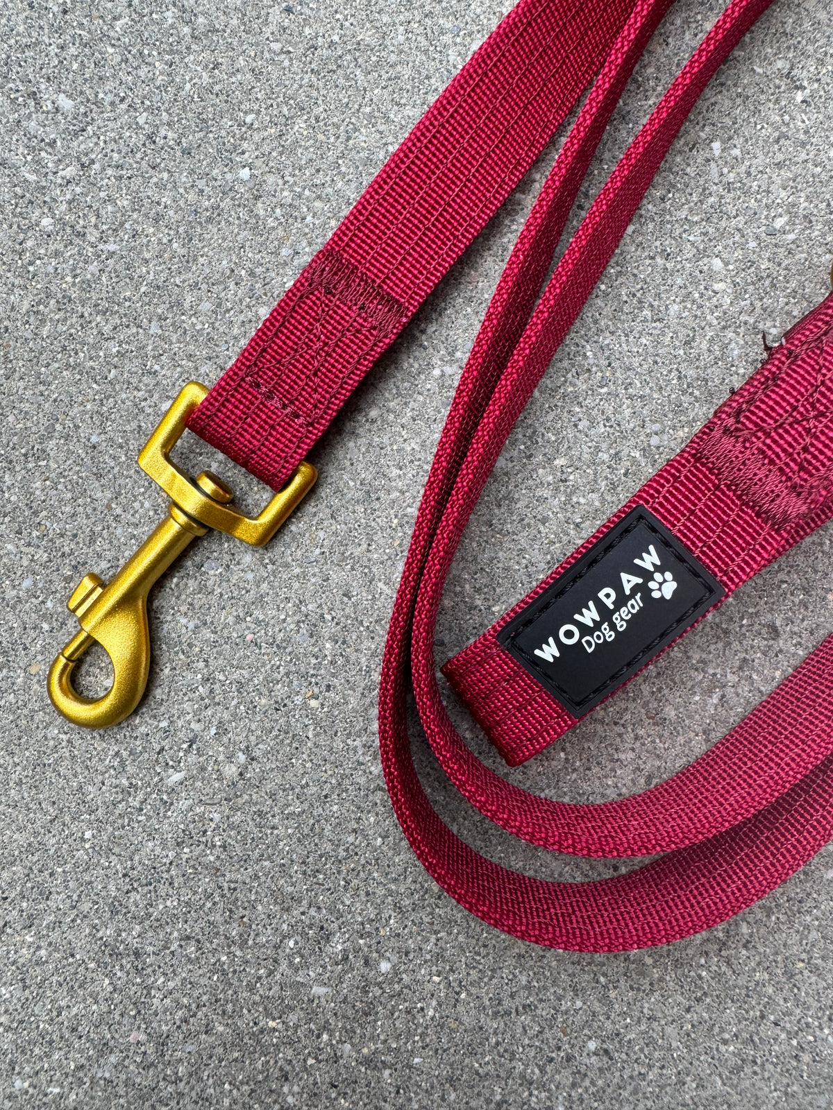 Guinzaglio standard per cani S, lunghezza 1,8m, edizione Borgogna, con piccolo moschettone
