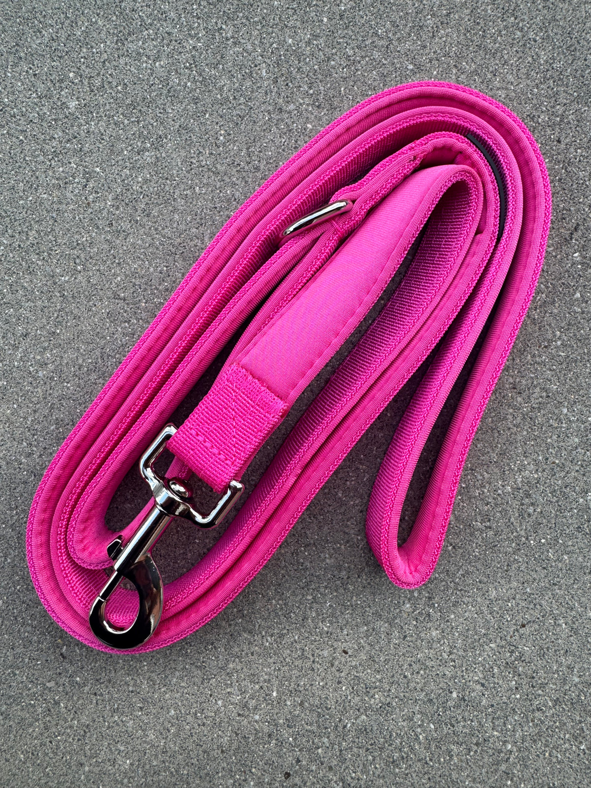 Basic Hundeleine Magenta-Silber Edition 1,8m