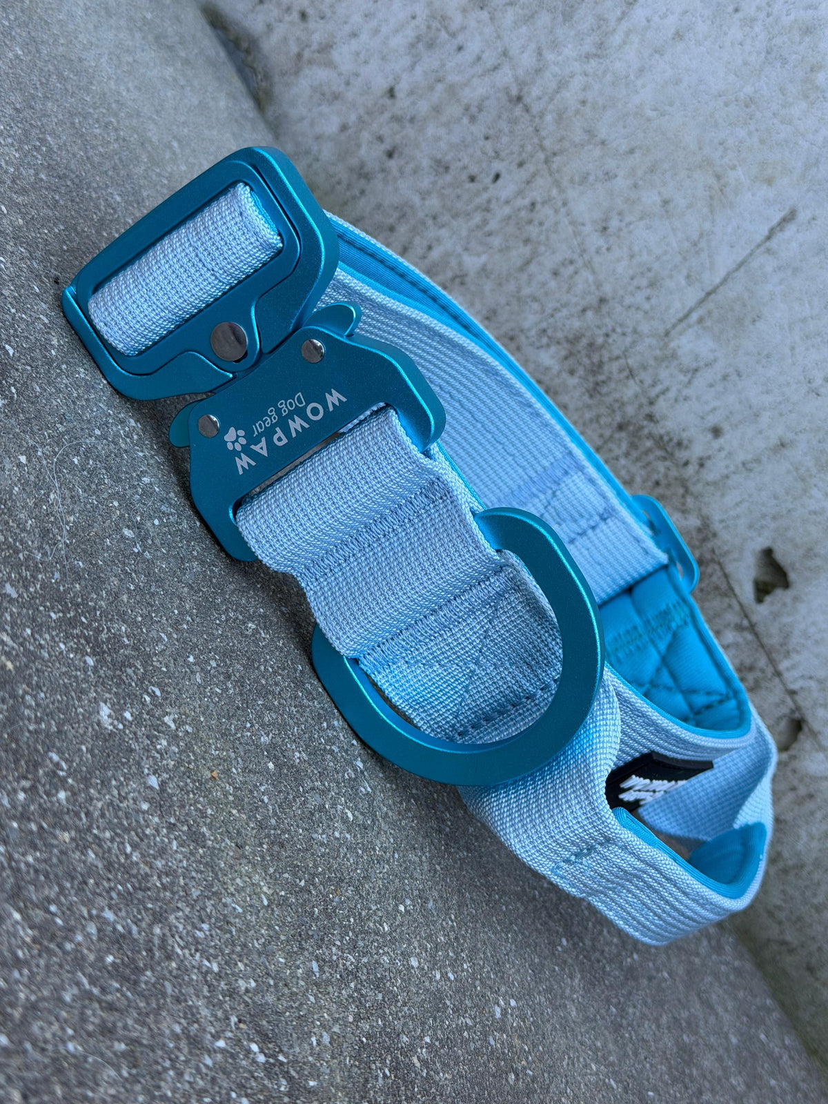 Taktisches Hundehalsband ULTRA LIGHT 3,8cm Light Blue Edition L