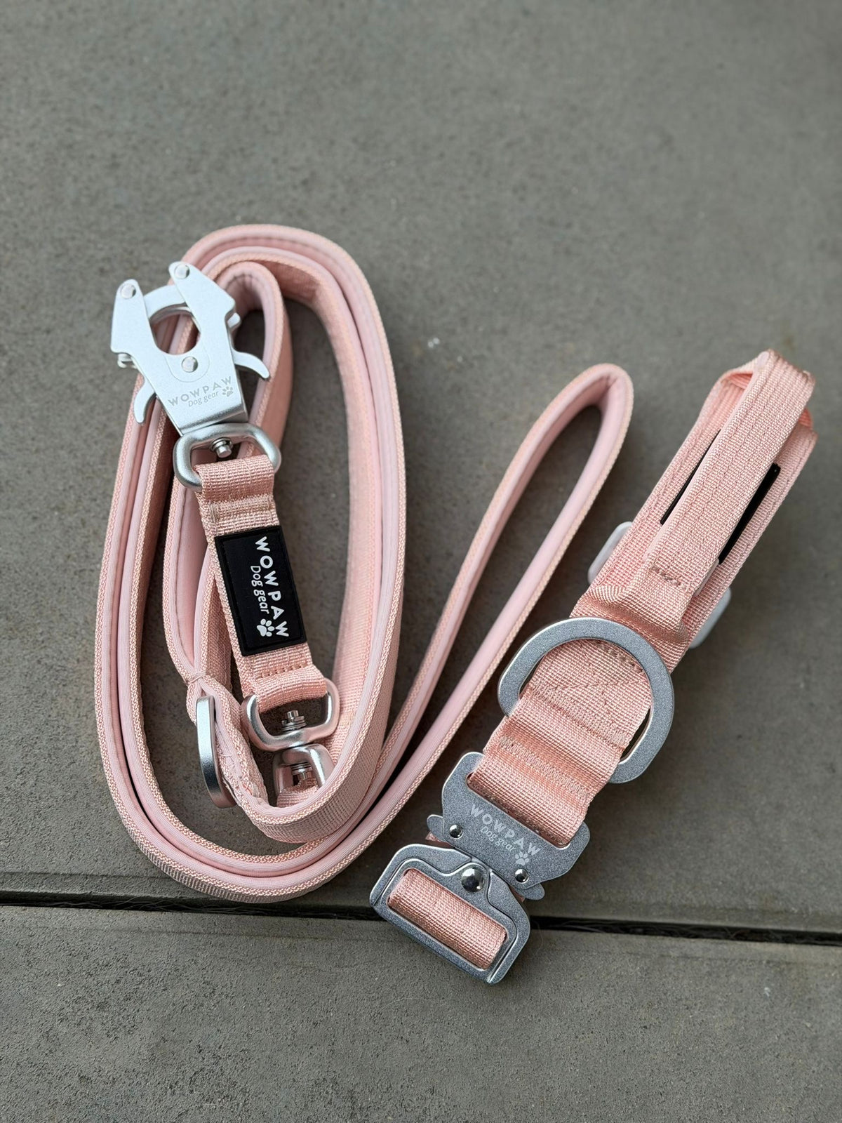 Taktisches Hundehalsband ULTRA LIGHT 3,8cm Peach Edition M