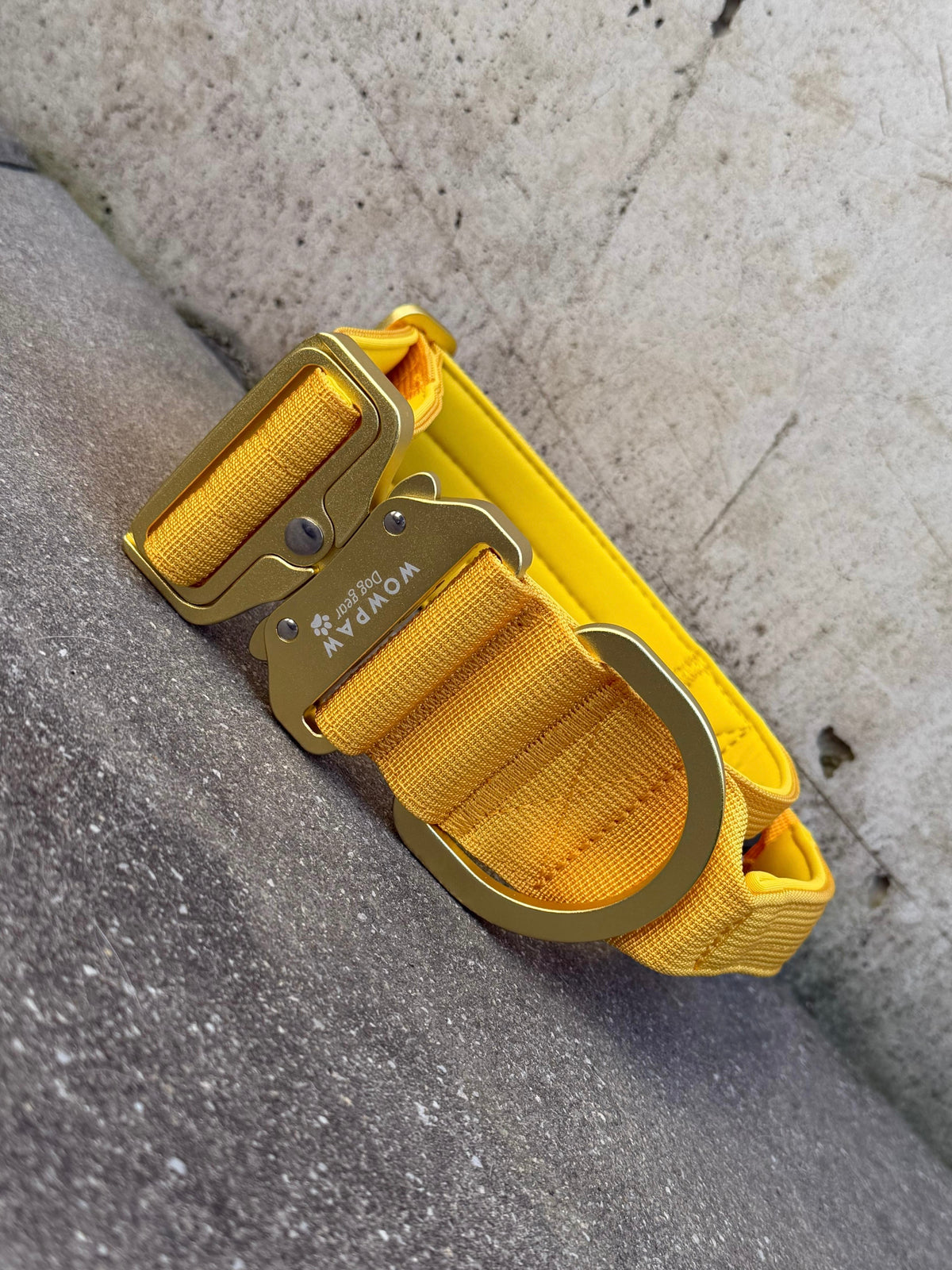 Taktisches Hundehalsband ULTRA LIGHT 5cm Yellow Edition L