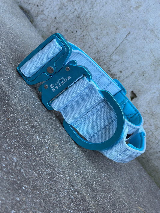 Taktisches Hundehalsband ULTRA LIGHT 5cm Light Blue Edition S