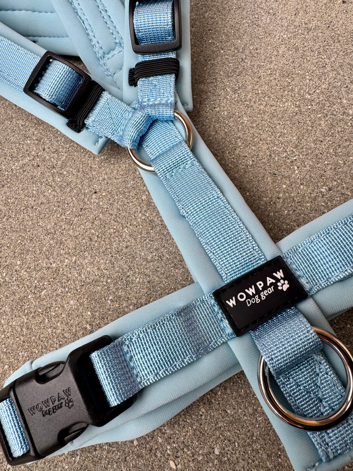 Hochwertiges Hundegeschirr FLOW Sky Blue Edition