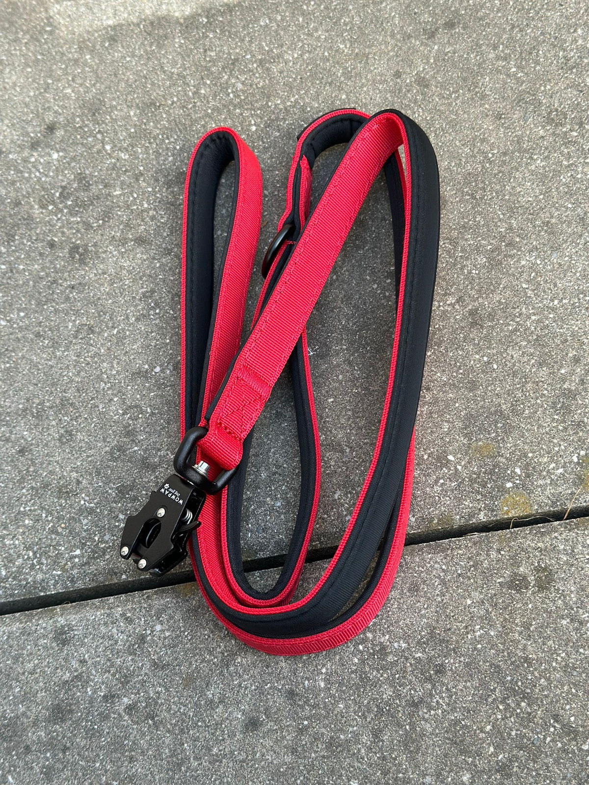 Taktische Hundeleine ULTRA LIGHT XXS Rot – 1,5 m mit Mini-Froschkarabiner