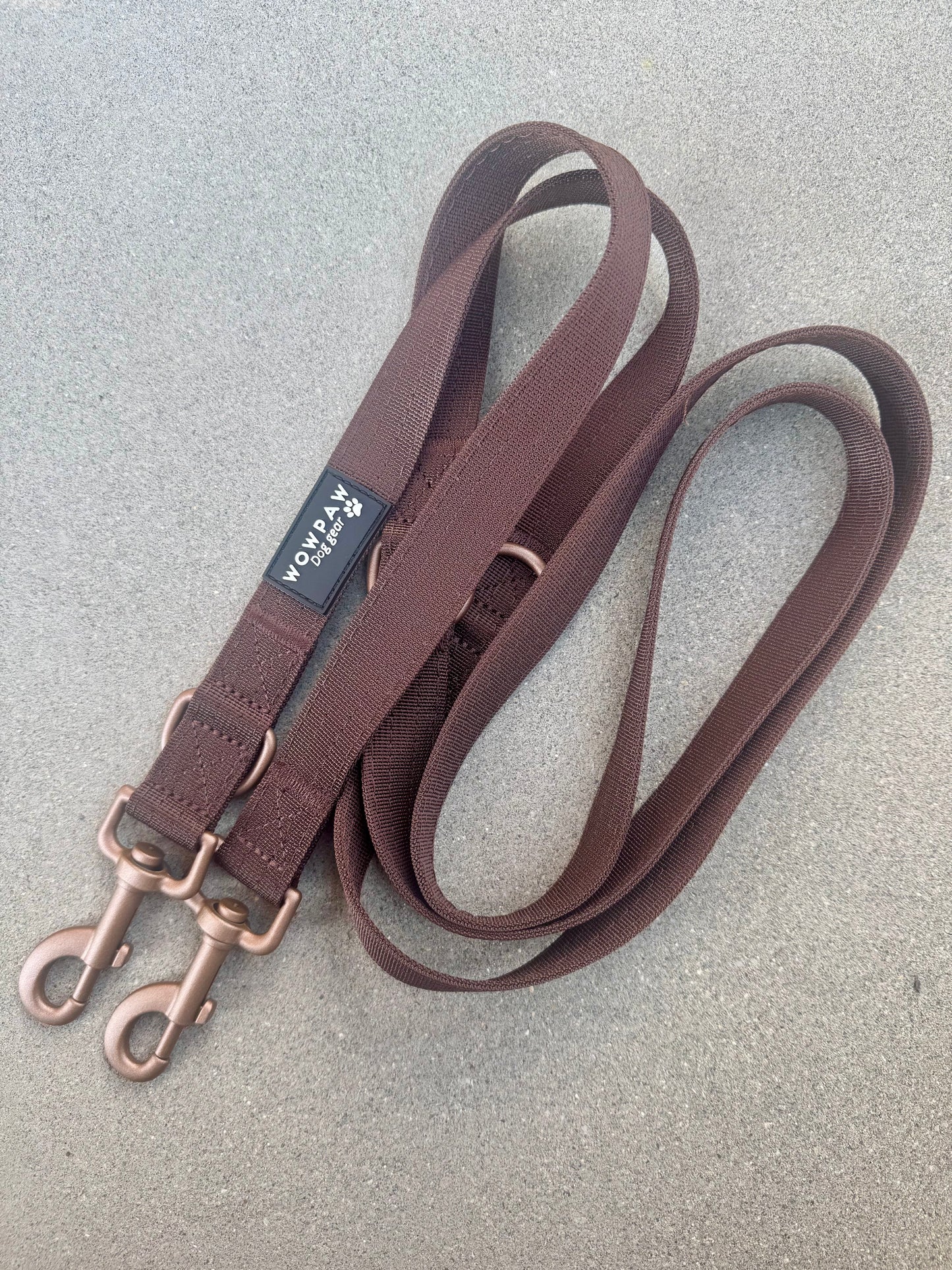 Standard Hundeleine S verstellbar Länge 2m Espresso Braun Edition