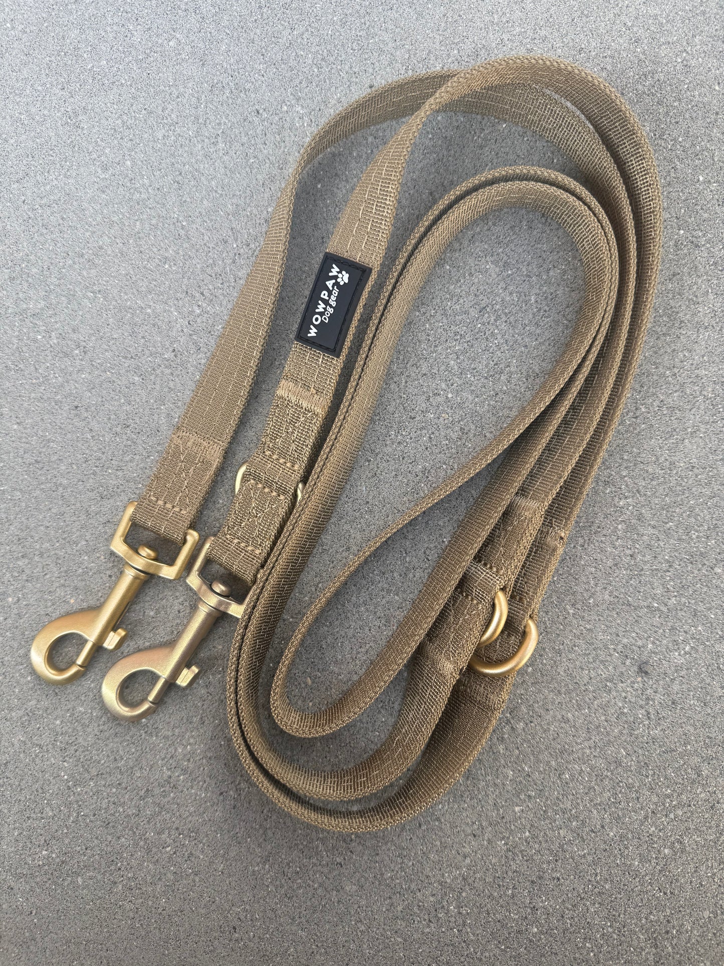 Standard Hundeleine M verstellbar Länge 2m Sand Olive Edition
