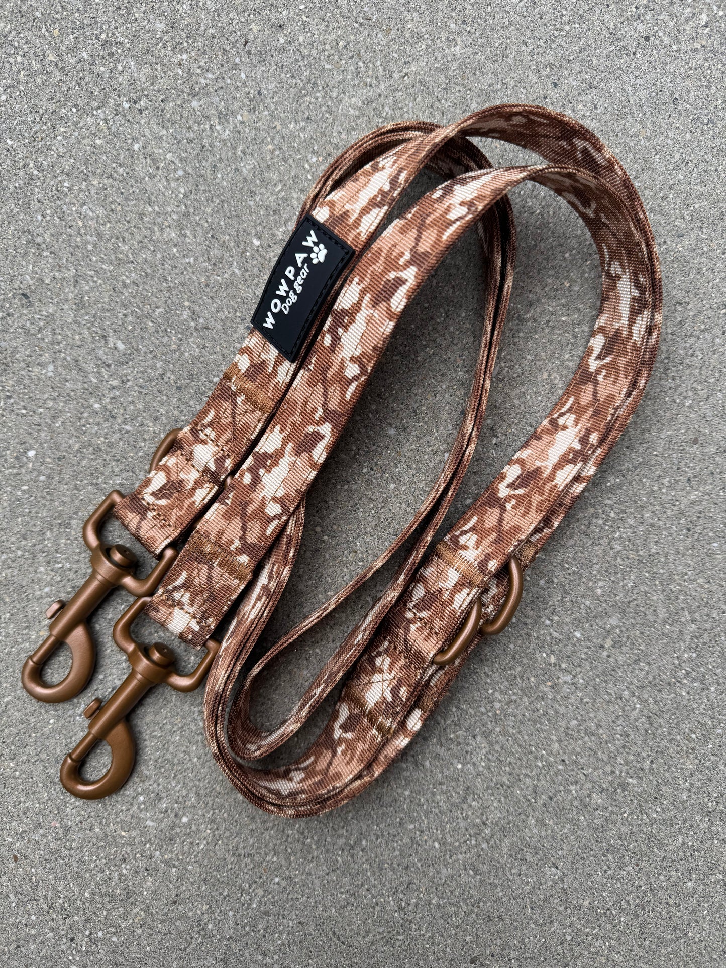 Standard Hundeleine M verstellbar Länge 2m Braun Camo Edition