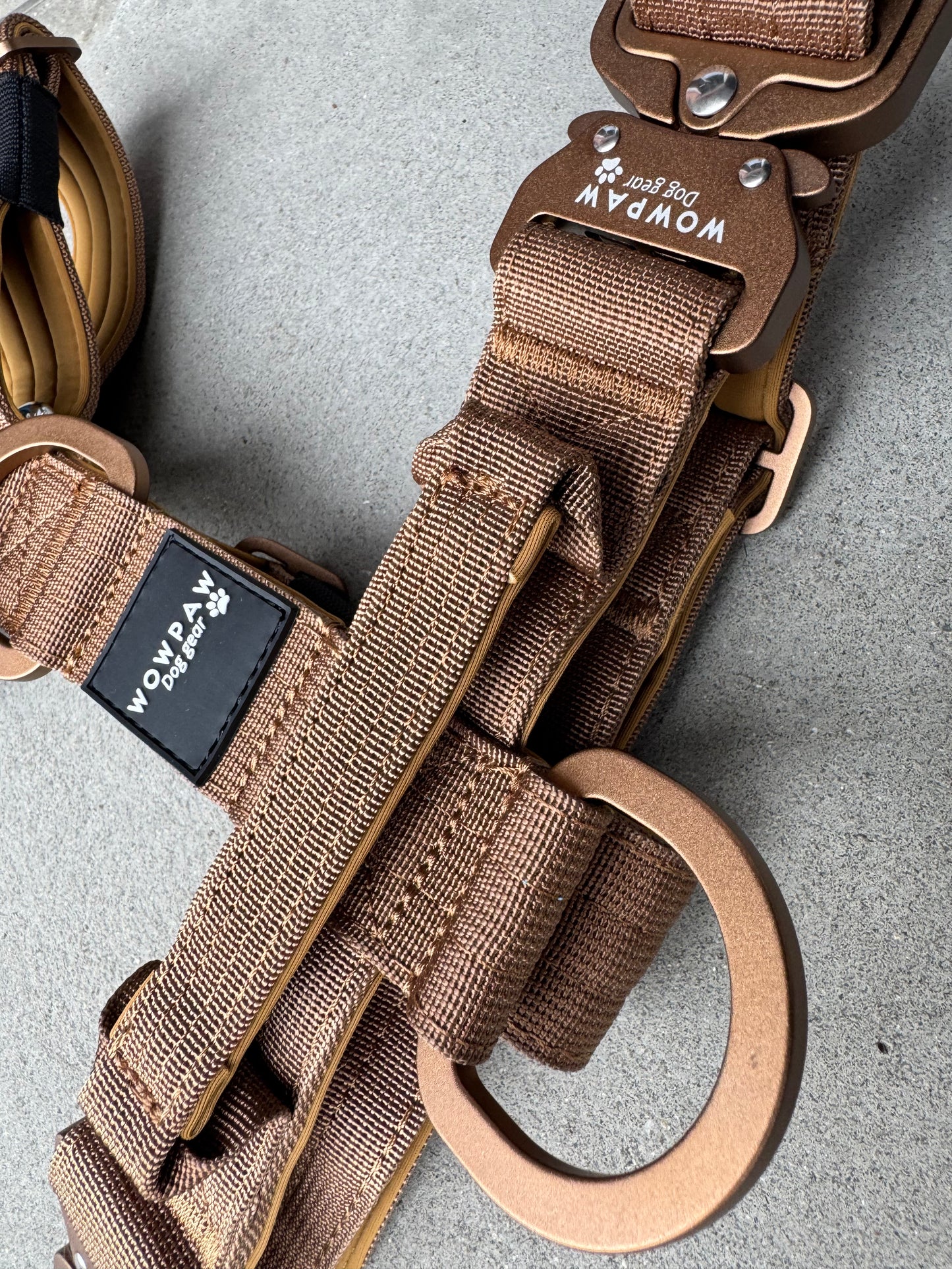 Hochwertiges Hundegeschirr M Braun Edition
