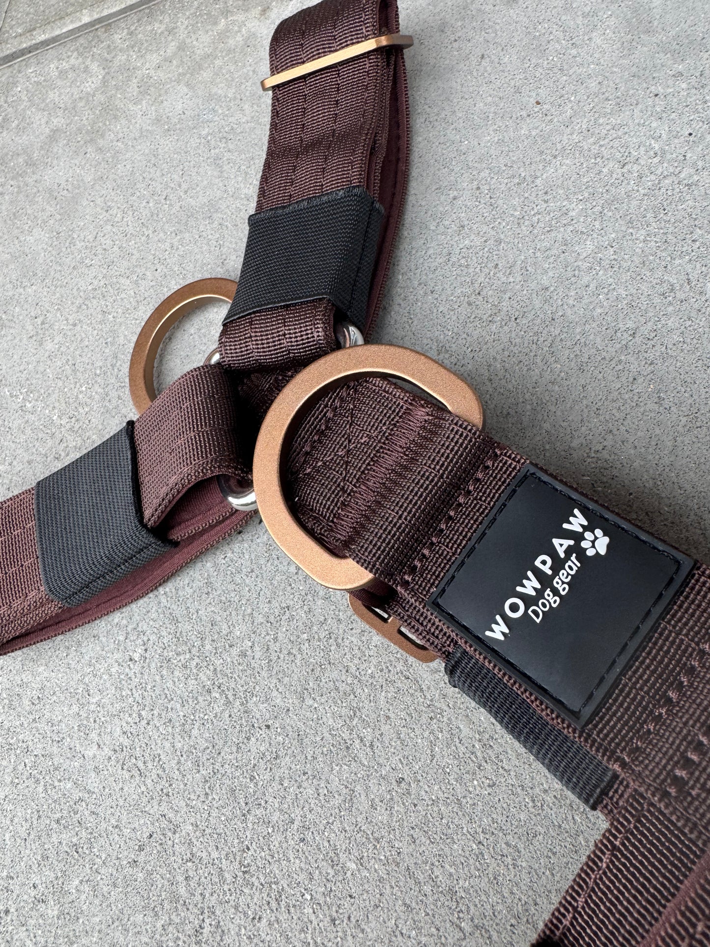 Hochwertiges Hundegeschirr L Espresso Braun Edition
