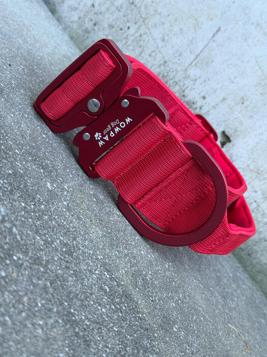 Taktisches Hundehalsband ULTRA LIGHT 5cm Red Edition S