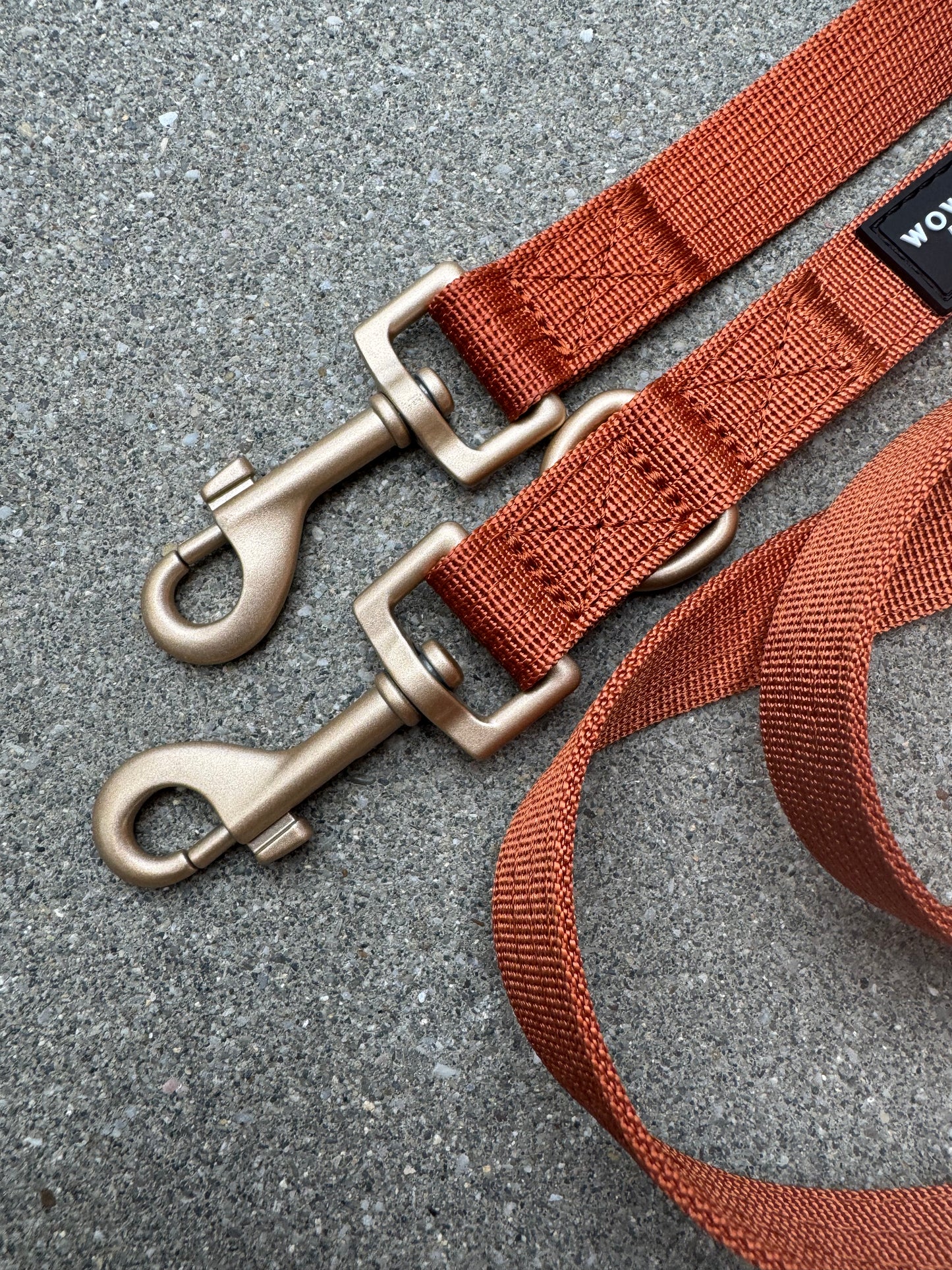 Guinzaglio standard per cani S regolabile, lunghezza 2m, edizione Rame, con piccolo moschettone