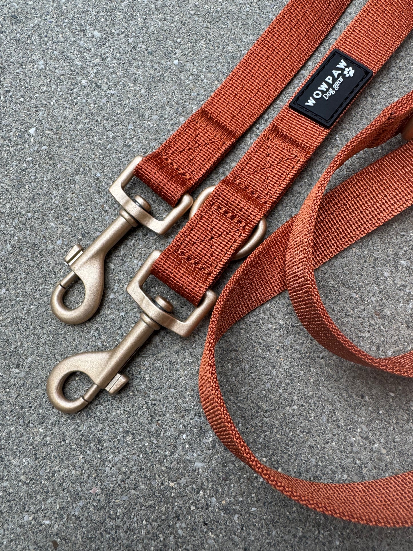 Guinzaglio standard per cani S regolabile, lunghezza 2m, edizione Rame, con piccolo moschettone