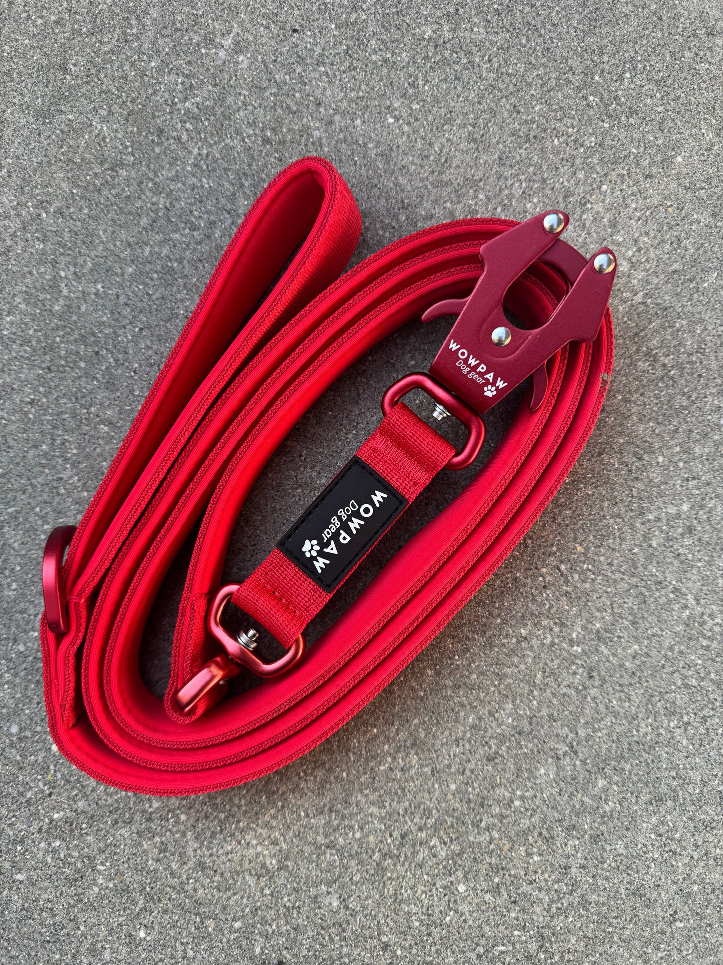 Taktische Hundeleine ULTRA LIGHT Red Edition, Länge 1,8m
