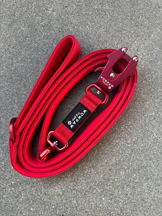 Taktische Hundeleine ULTRA LIGHT Red Edition, Länge 1,8m