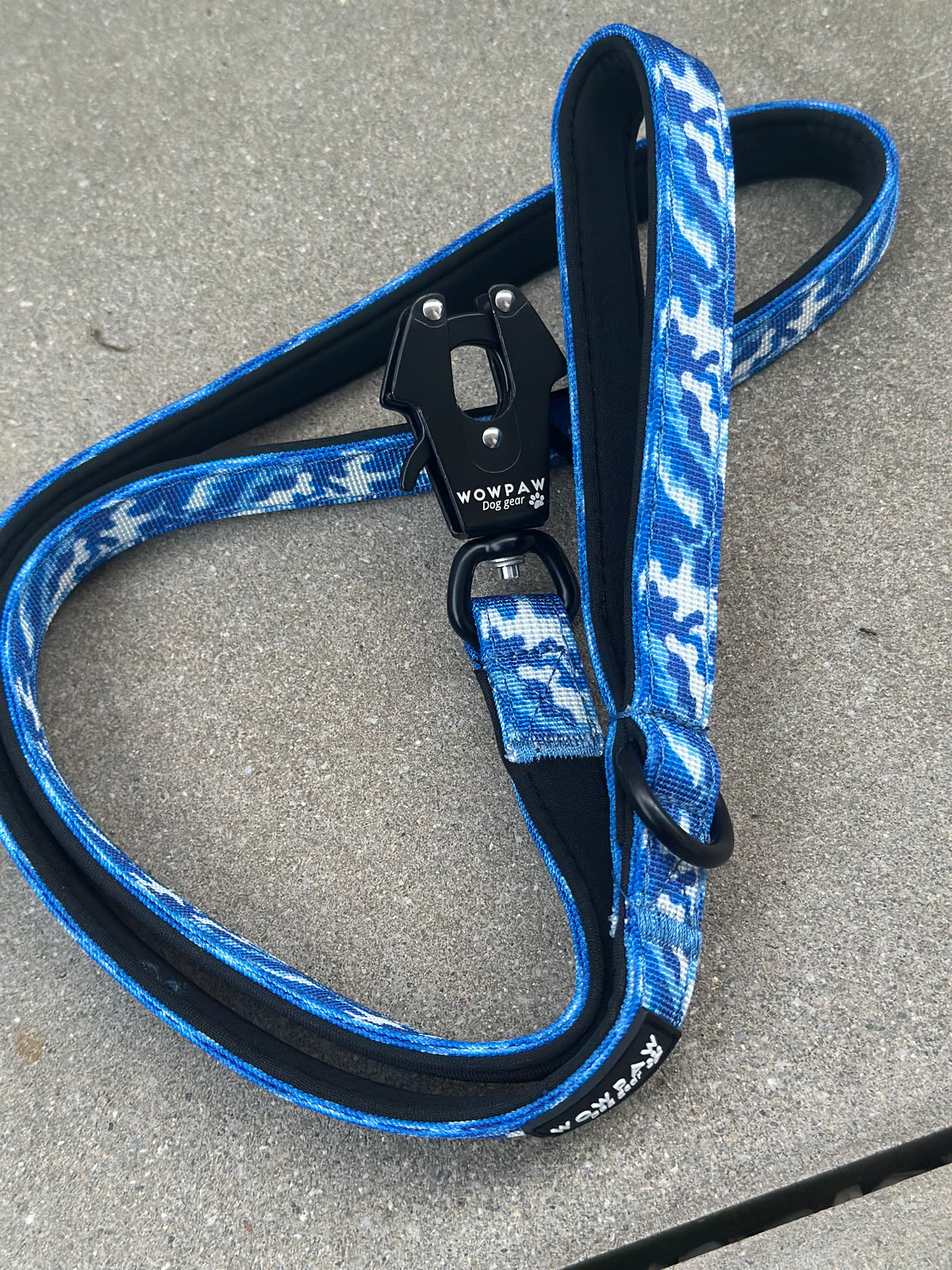 Guinzaglio per cani ULTRA LIGHT mimetico blu, lunghezza 1,2m XS