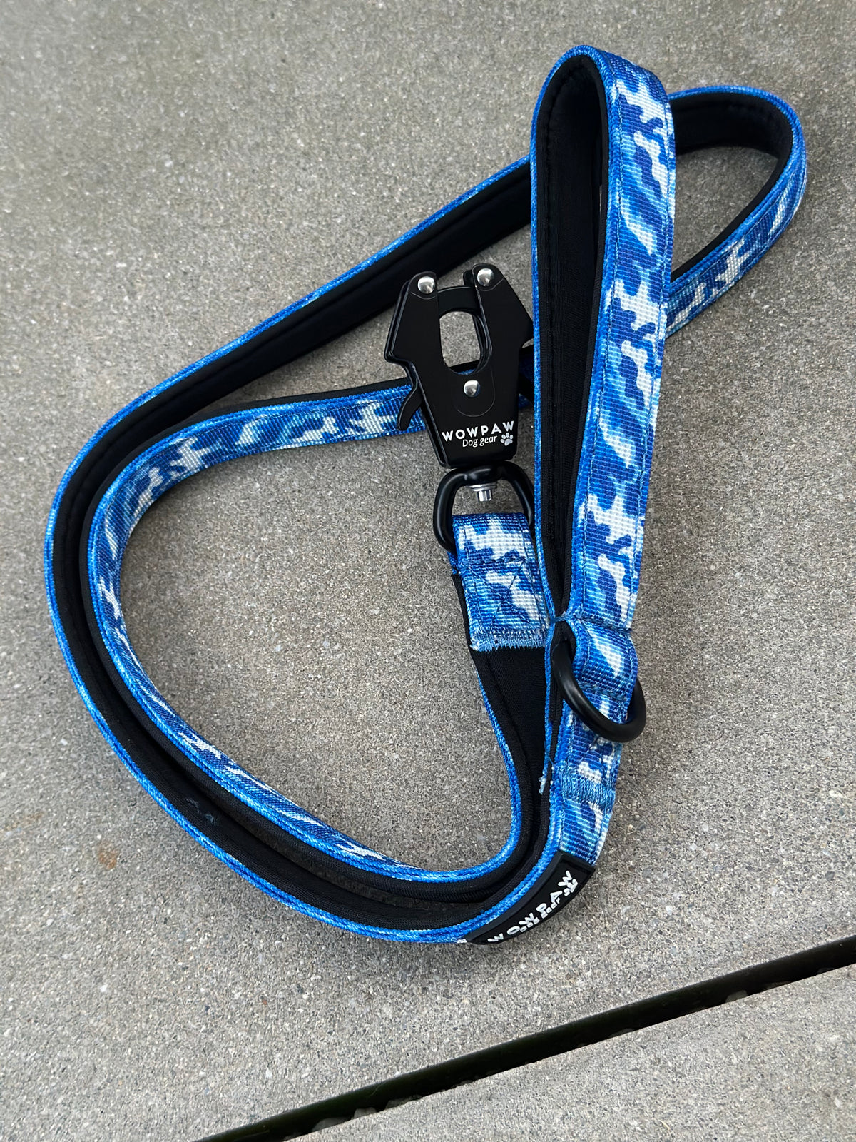Guinzaglio per cani ULTRA LIGHT mimetico blu, lunghezza 1,2m XS