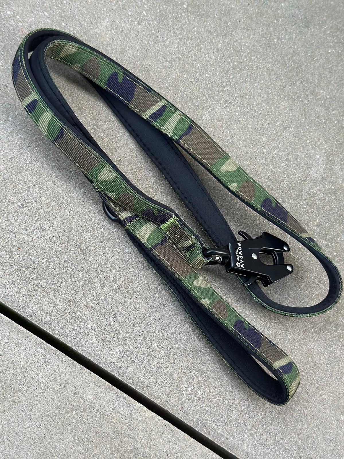 Guinzaglio tattico per cani ULTRA LIGHT mimetico Army Green, lunghezza 1,5m, XS