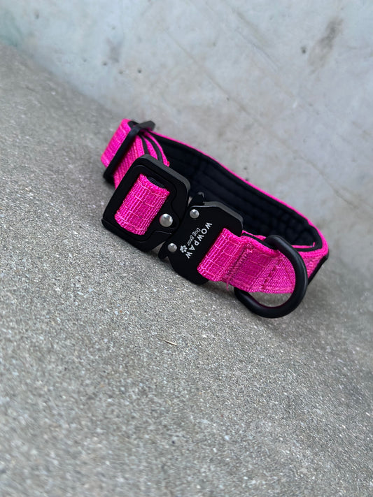 Taktisches Hundehalsband ULTRA LIGHT Magenta XXS
