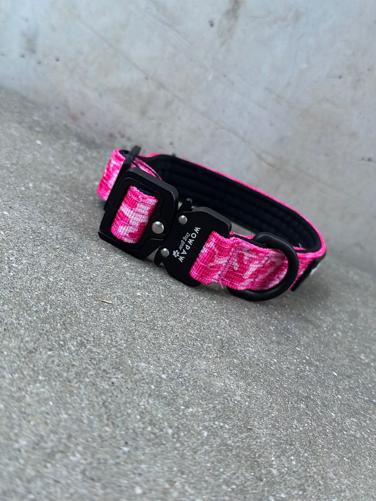 Taktisches Hundehalsband ULTRA LIGHT Pink Camouflage XXS