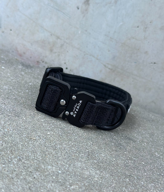 Taktisches Hundehalsband ULTRA LIGHT Schwarz XXS