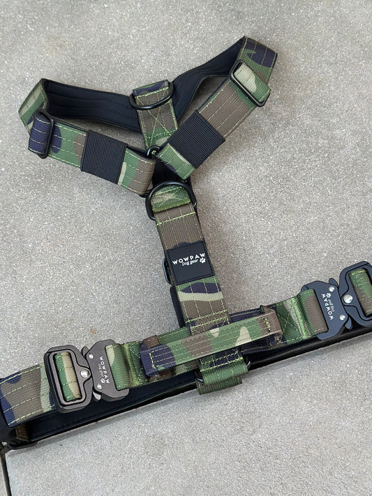Hochwertiges Hundegeschirr M Army Green Camouflage
