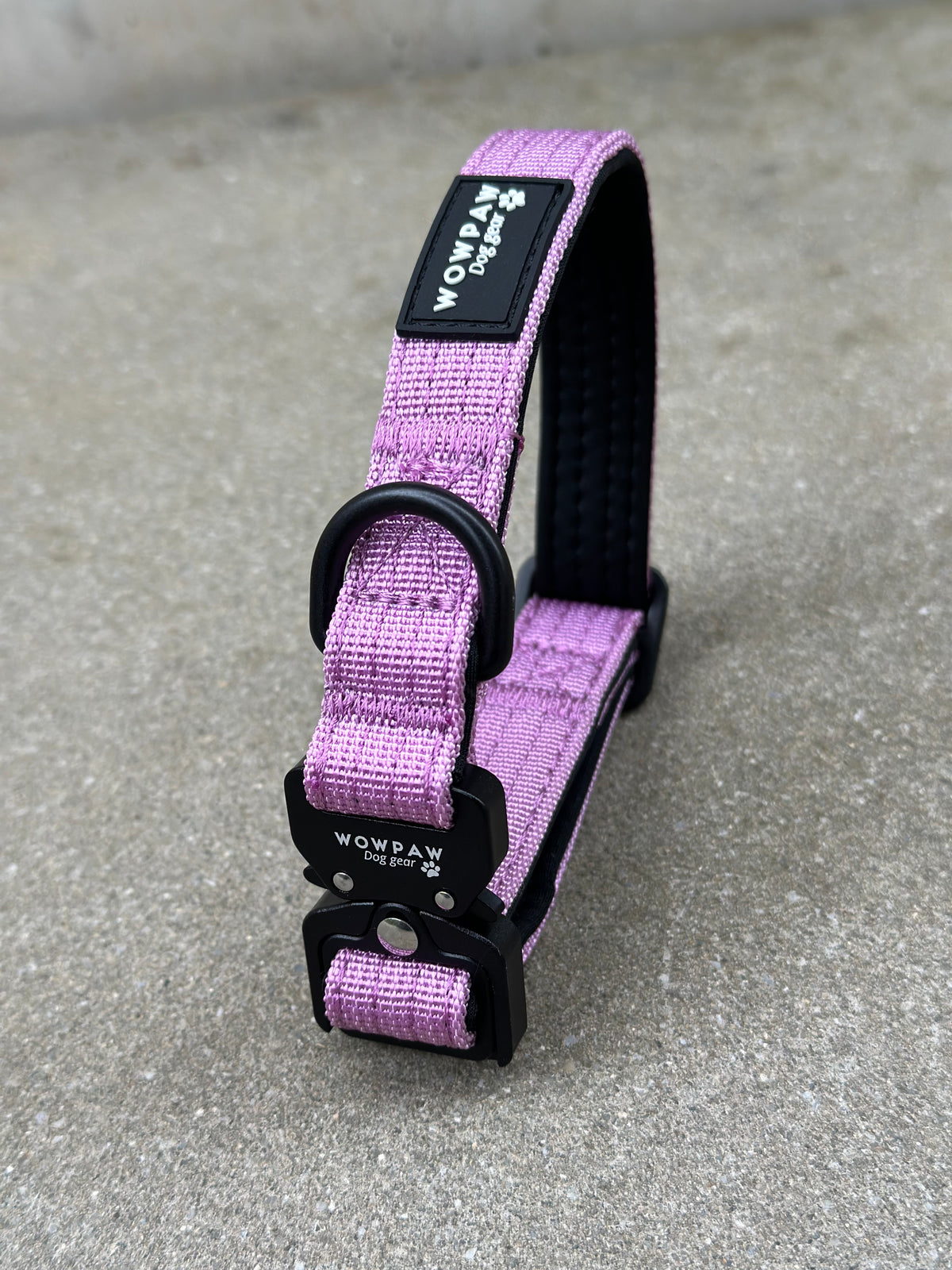 Taktisches Hundehalsband ULTRA LIGHT Helllila XXS