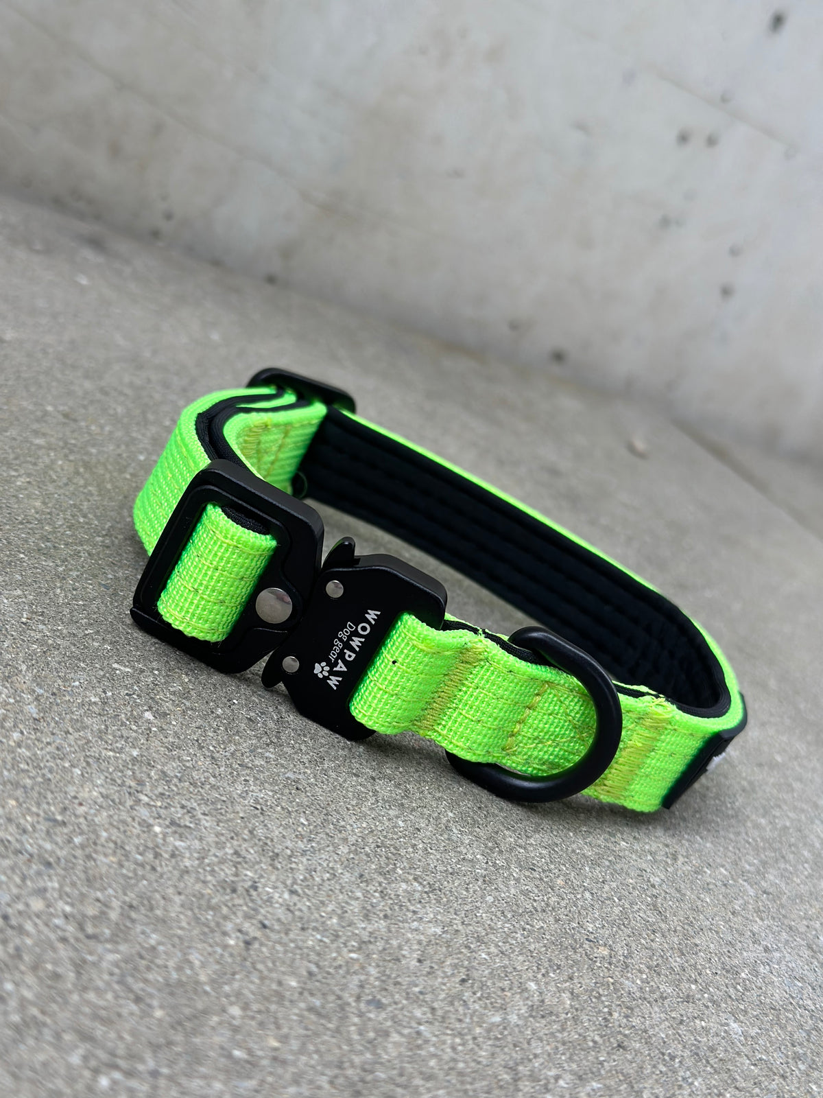 Taktisches Hundehalsband ULTRA LIGHT Neongrün XXS