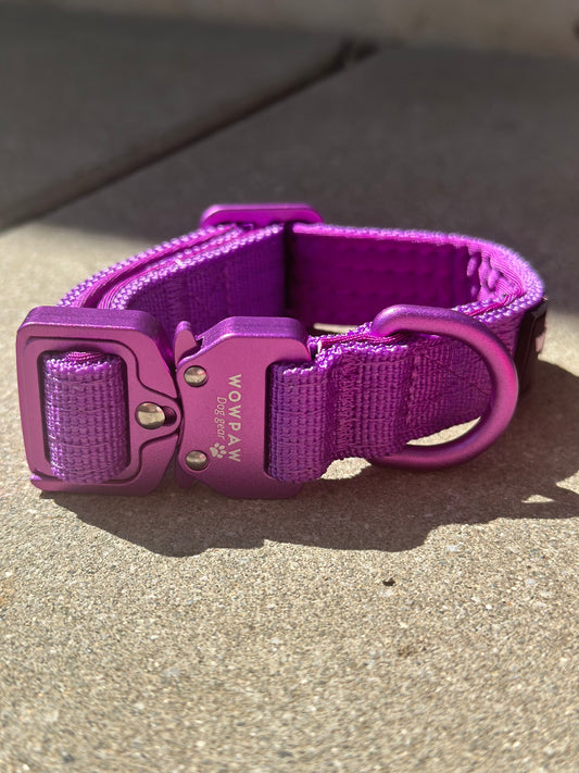 Taktisches Hundehalsband ULTRA LIGHT Dunkel-Lila Edition XXS