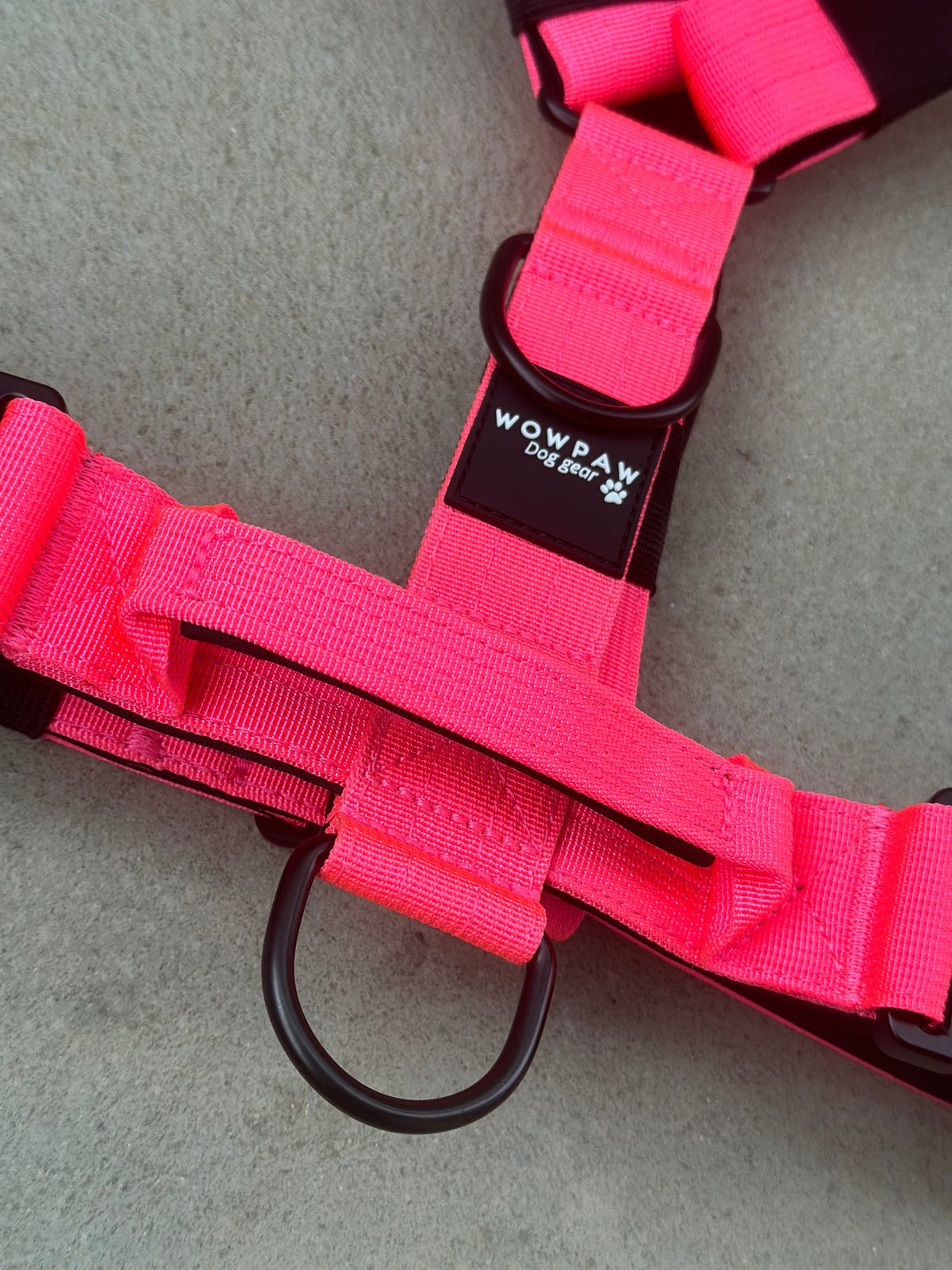Hochwertiges Hundegeschirr M Neonpink