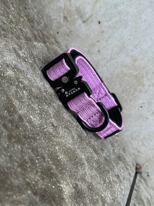 Taktisches Hundehalsband ULTRA LIGHT Helllila XS