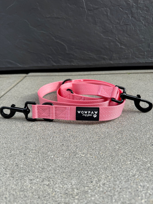 Guinzaglio standard per cani M regolabile, lunghezza 2m, rosa