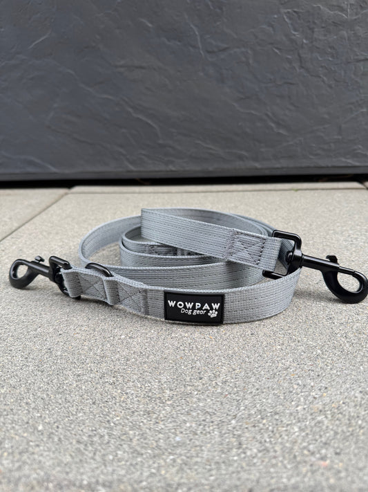 Guinzaglio standard per cani M regolabile, lunghezza 2m, grigio