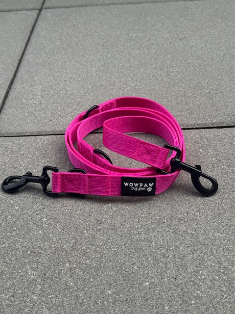 Guinzaglio standard per cani S regolabile, lunghezza 2m, magenta