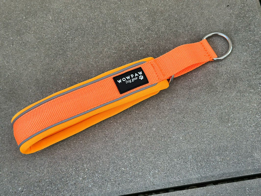 Zugstopp Hundehalsband Neonorange L