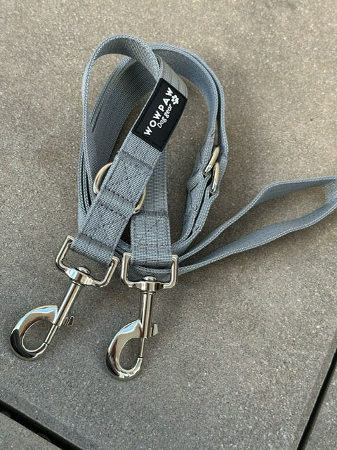 Guinzaglio standard per cani M regolabile, lunghezza 2m, grigio