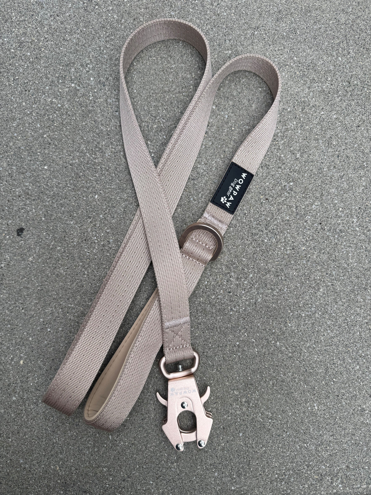 Taktische Hundeleine ULTRA LIGHT SOFTLINE Beige Edition 360° drehbar Länge 1,5m