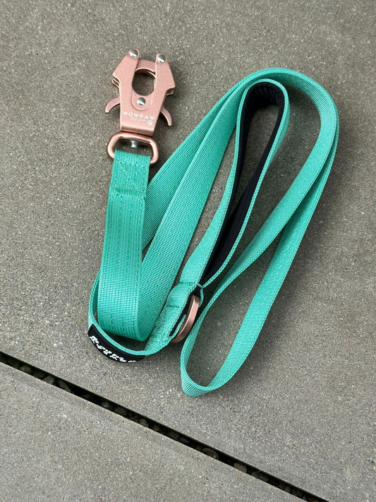 Taktische Hundeleine ULTRA LIGHT SOFTLINE Mint Edition 360° drehbar Länge 1,5m